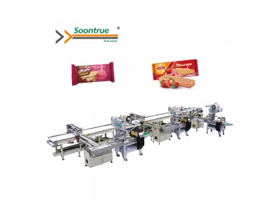 The automatic Waffle sorting and packaging system