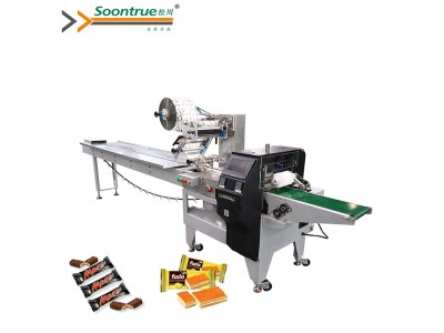 Bakery product / Chocolate / Rotary cutter base flow type packing machine