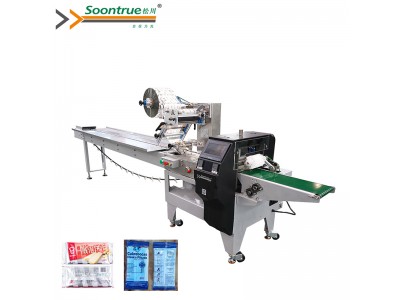 Bakery product /Medical /Hardware /Daily necessities / School Supplies product flow type pillow bag packaging machine