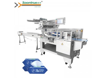 Frozen product /Wet tissus/Fruit and vegetable reciprocating cutter base flow type packing machine