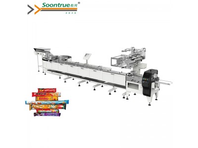 Food bar arrange feeding and packing system