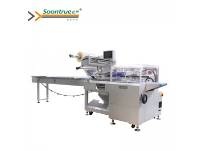 SZ-280W Reciprocating Cutter Base UP Film Structure Flow Type Packing Machine
