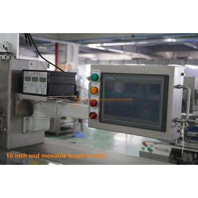 SZ-602W reciprocating cutter base Up film structure flow type packing machine' />