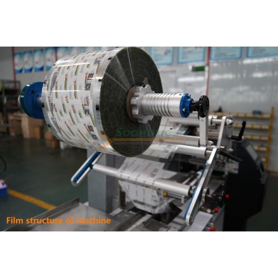 SZ-100 Up film structure Rotary cutter base flow type packing machine' />