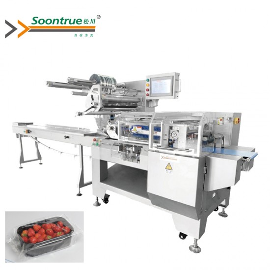Frozen product tray/ vegetable /Vegetable tray big sachet flow pack machine